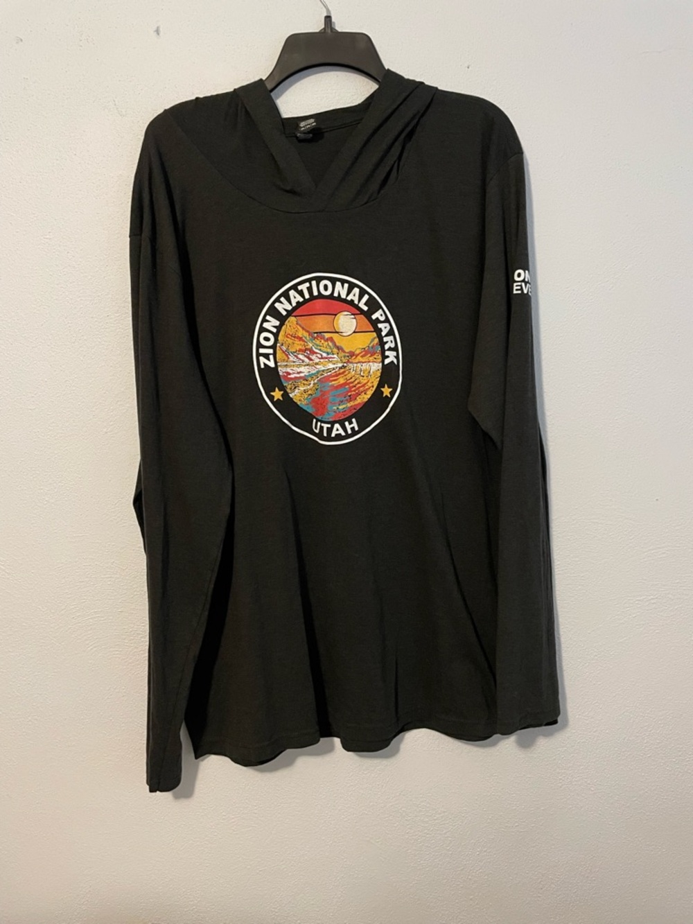 District Black Graphic Hooded Tee